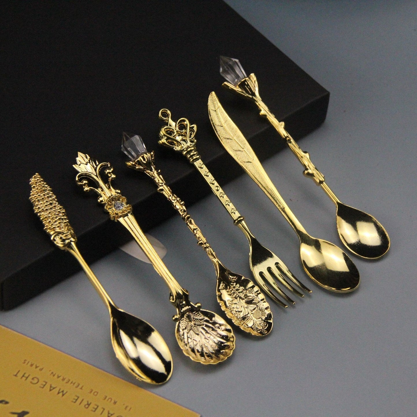 Antique Style Engraved Teaspoon - Elegant Tableware