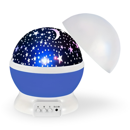 Cosmic Night Light Projector with Rotating Star Pattern - Fesara