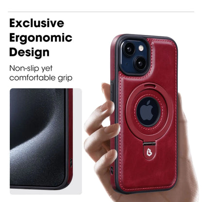 Magnetic iPhone case with invisible ring stand 5