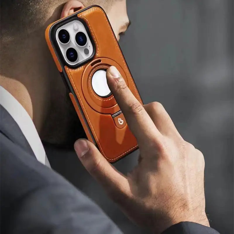 Magnetic iPhone case with invisible ring stand 6