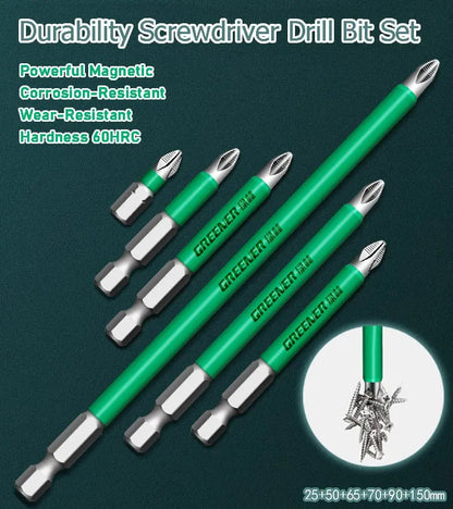 Strong Magnetic Drill Bit Set (6 Piece Kit) - Fesara