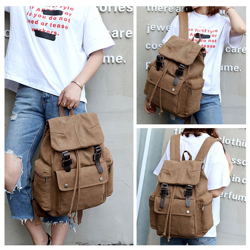 Durable Classic Canvas Large Backpack