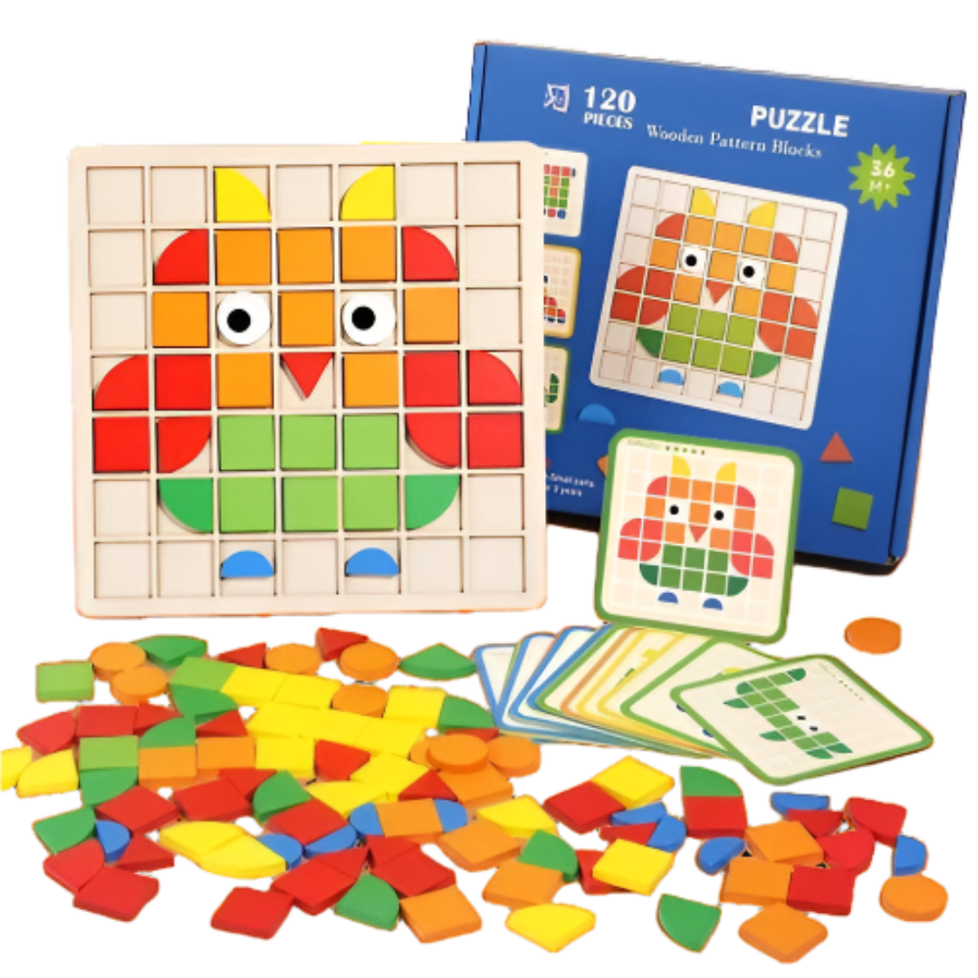 Fun Learning Wooden Brain Puzzle Set - Fesara