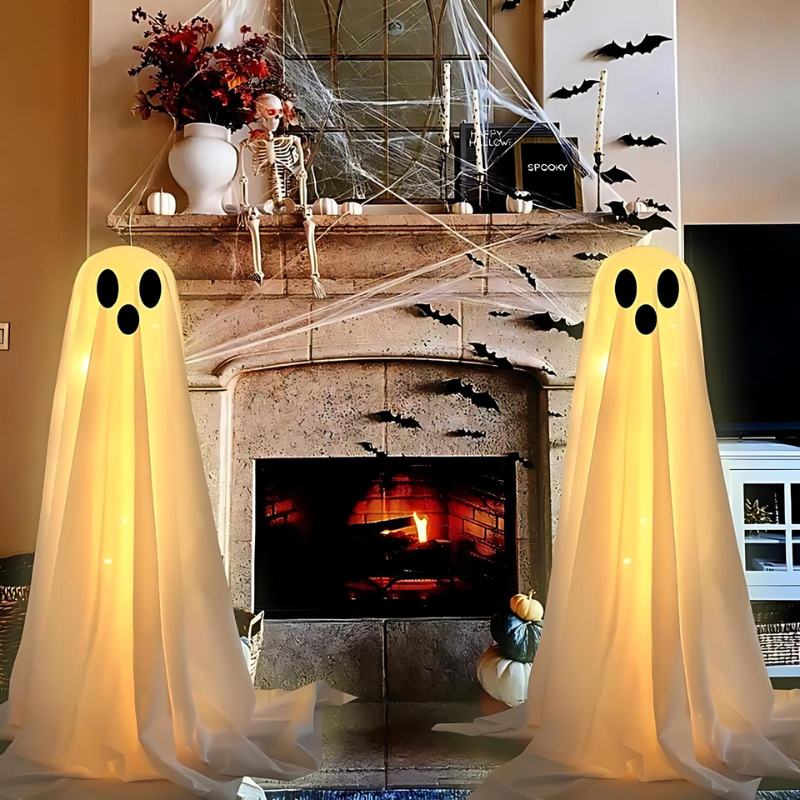 Colorful Halloween Lamp Show