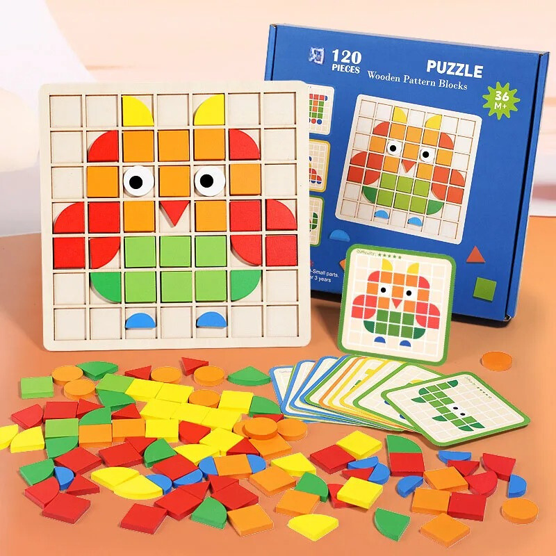 Fun Wooden Puzzle Toy for Kids Learning