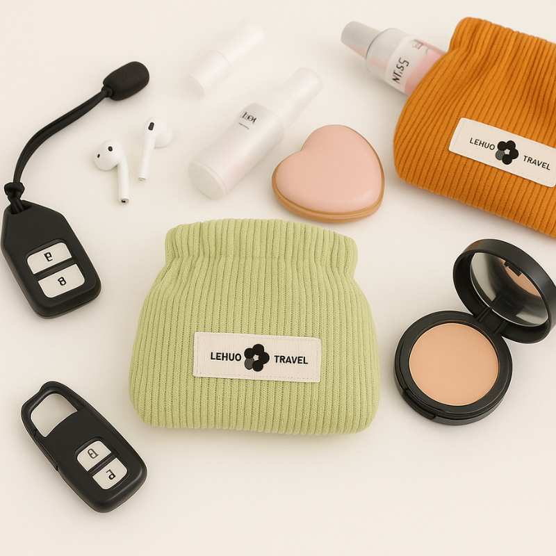 Small Faux Leather Pouch Bag - Fesara