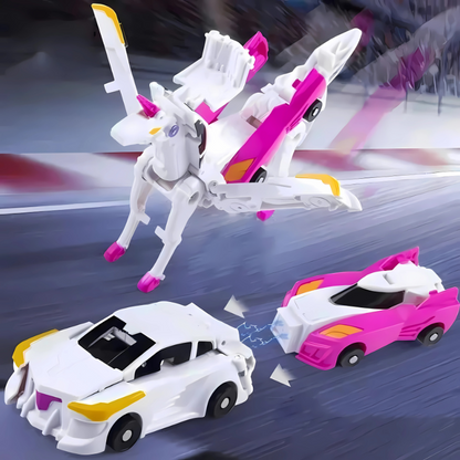 Colorful Unicorn Convertible Toy Cars
