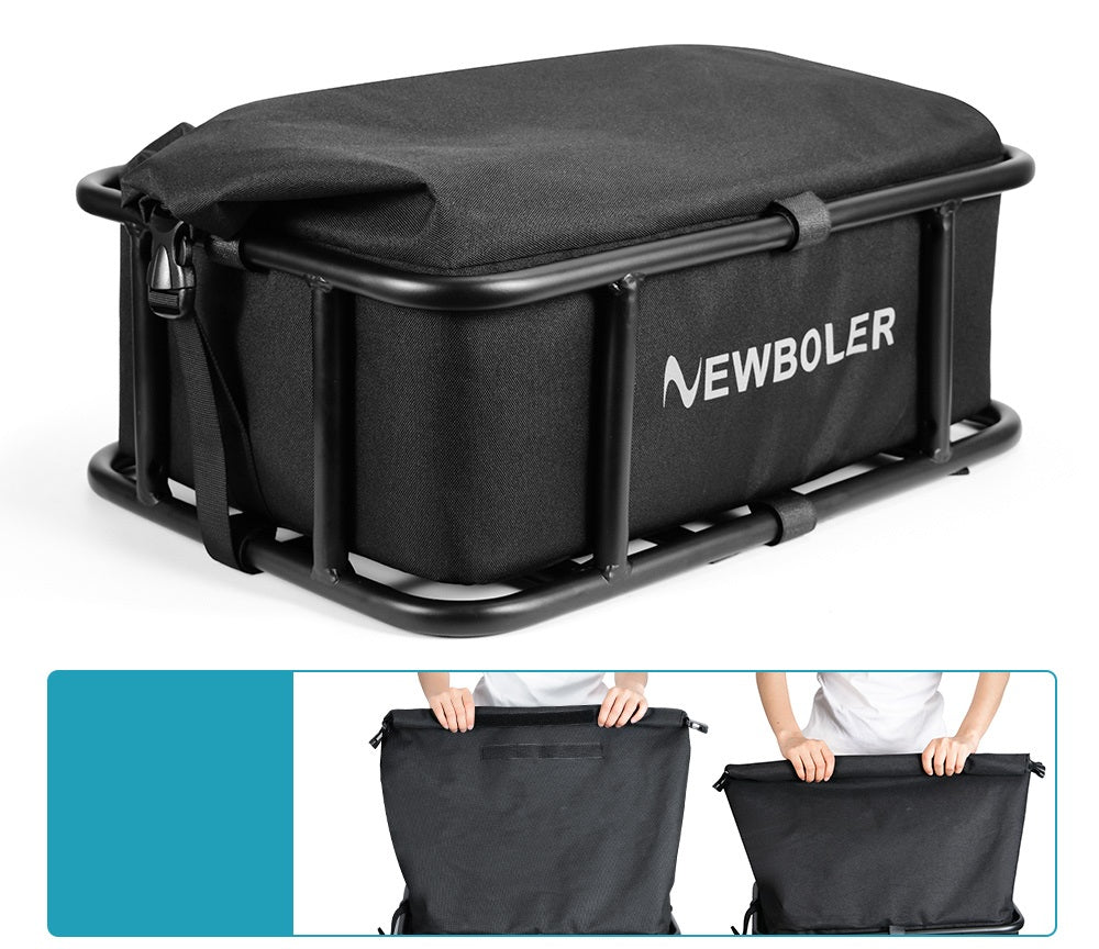 Durable Rear Bike Storage Basket with Mount