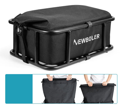 Durable Rear Bike Storage Basket with Mount