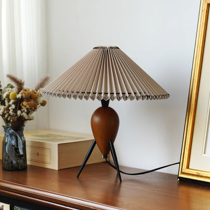Stylish Floor Lamp with Linen Shade and LED Light