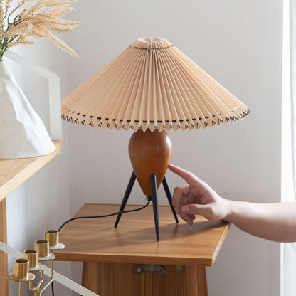 Stylish Floor Lamp with Linen Shade and LED Light
