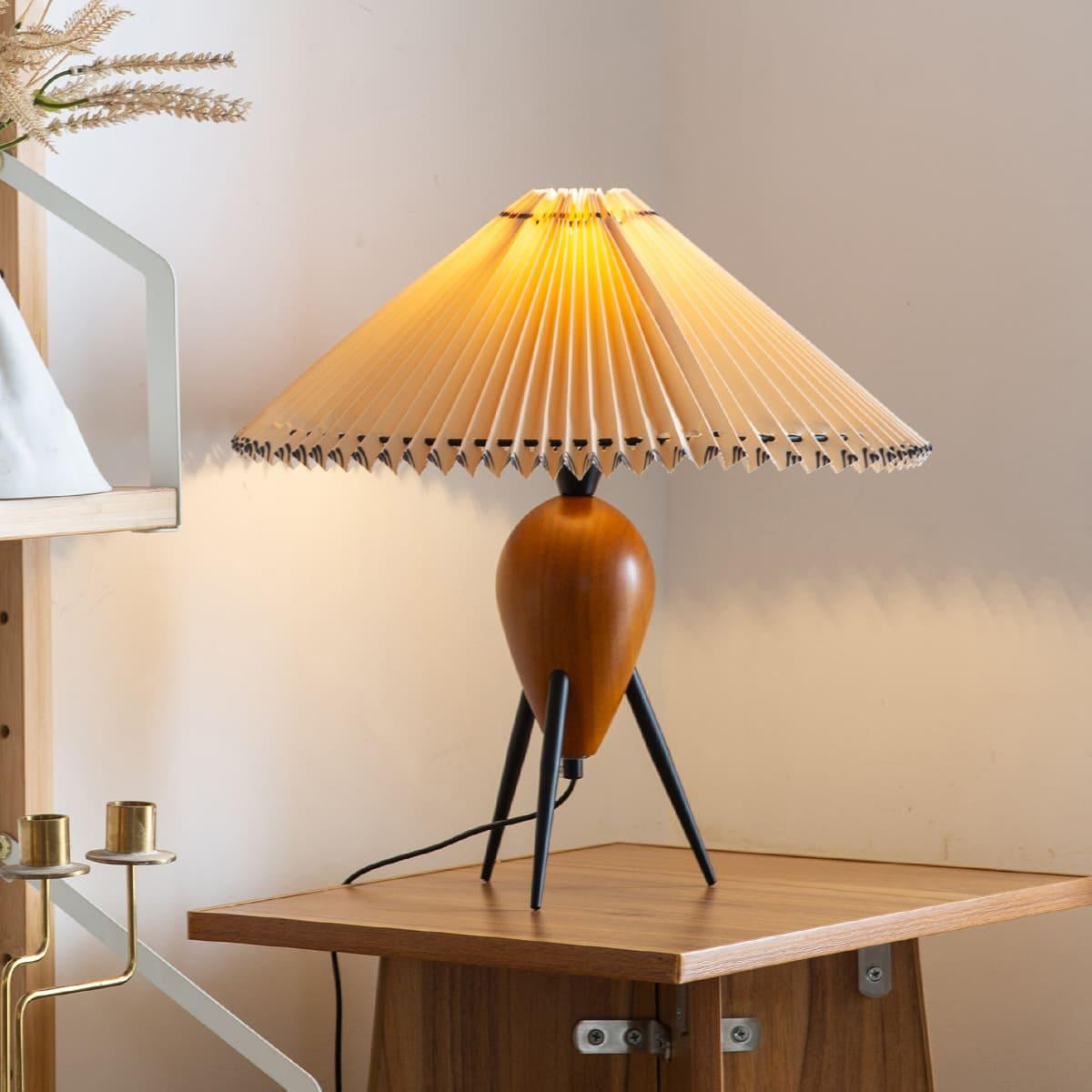 Stylish Floor Lamp with Linen Shade and LED Light