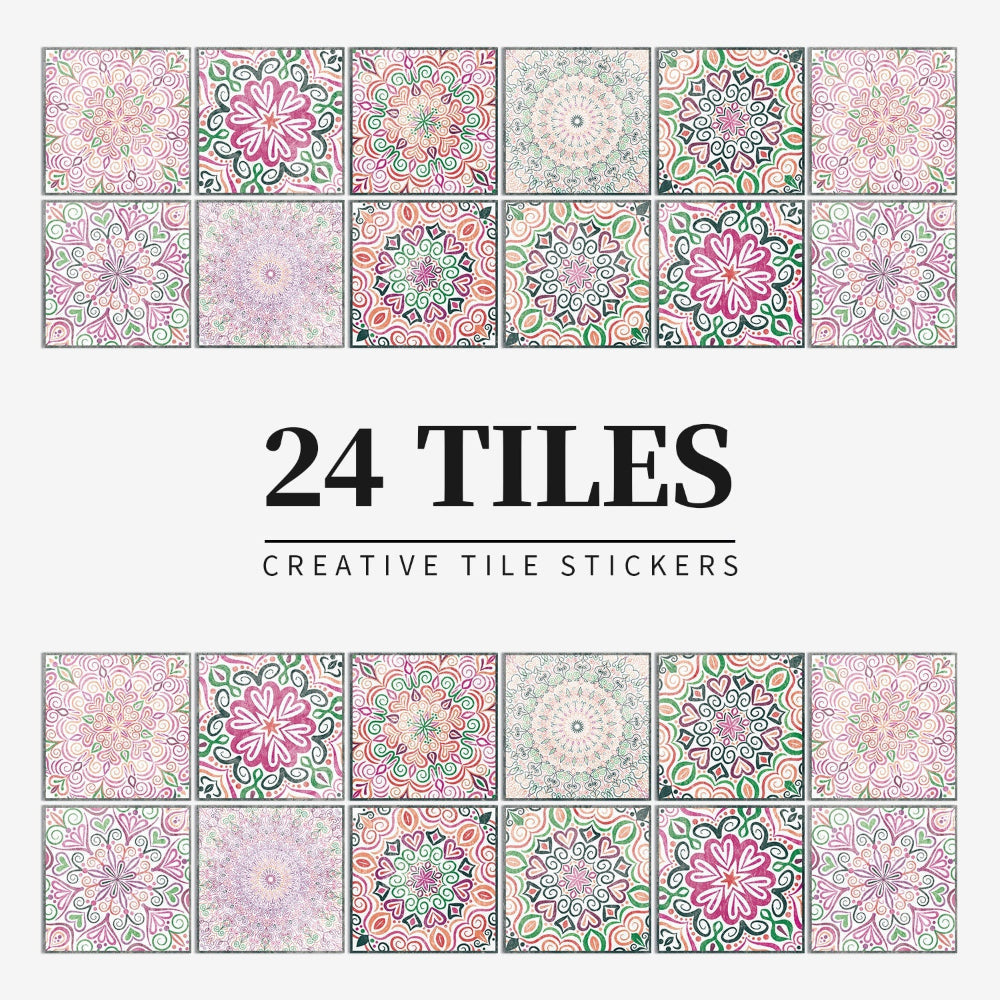 Premium 24-Piece Vinyl Wall Tile Set