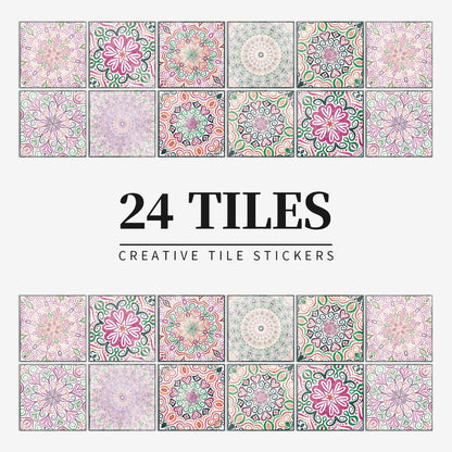 Premium 24-Piece Vinyl Wall Tile Set