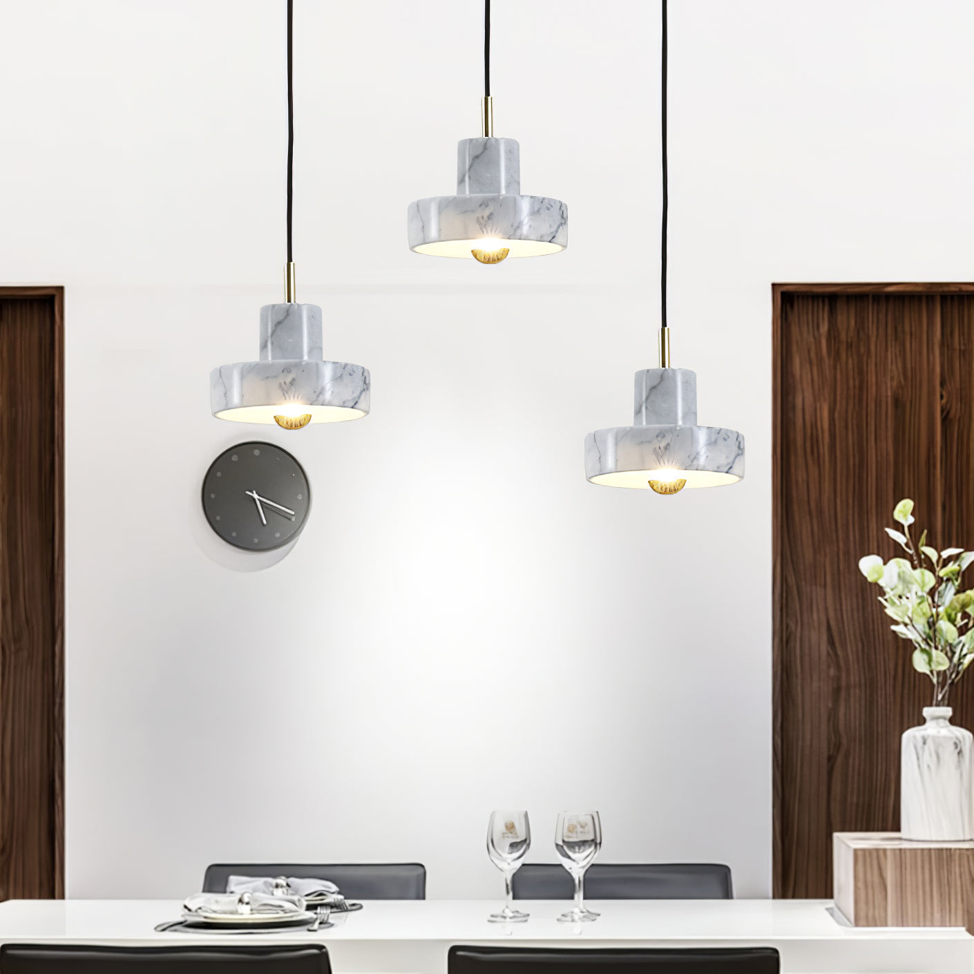 Luxury Marble Drop Pendant Light - Fesara