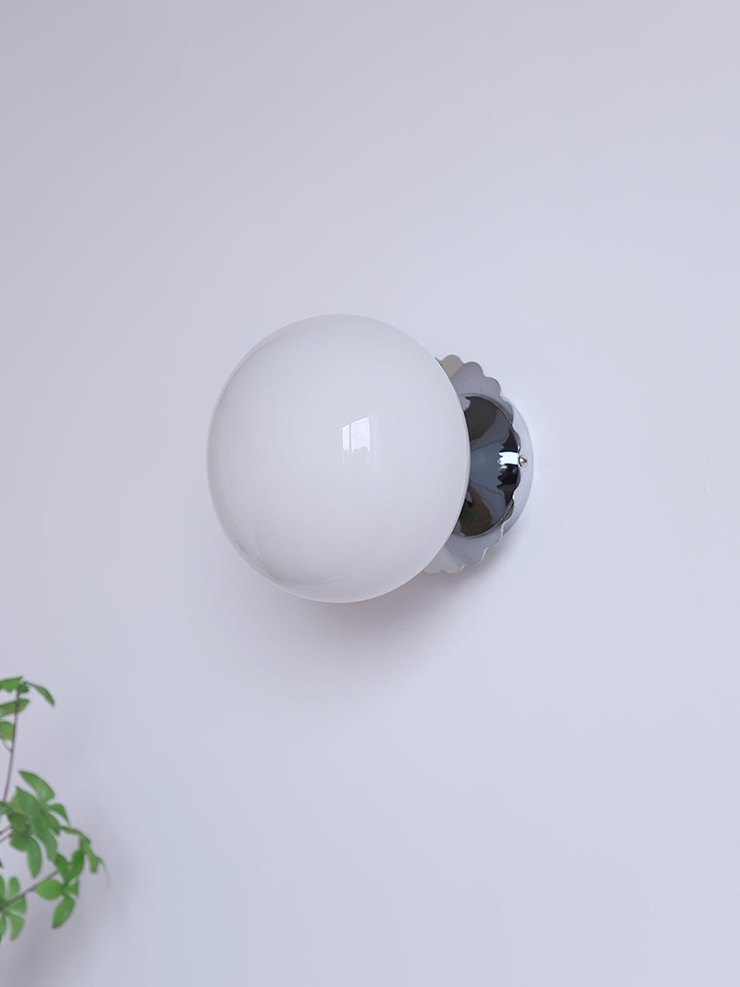 Classic Round Glass Brass Sconce Light Fixture