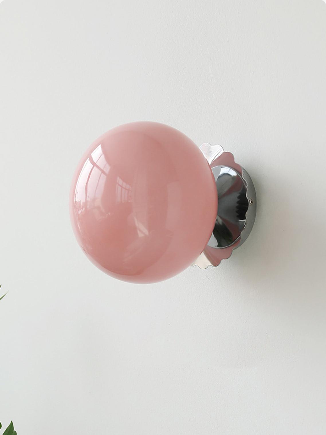 Classic Round Glass Brass Sconce Light Fixture