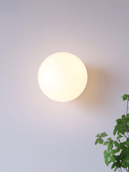 Classic Round Glass Brass Sconce Light Fixture