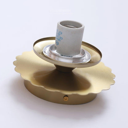 Classic Round Glass Brass Sconce Light Fixture
