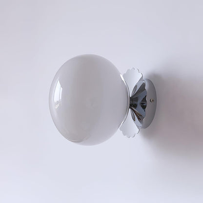 Classic Round Glass Brass Sconce Light Fixture