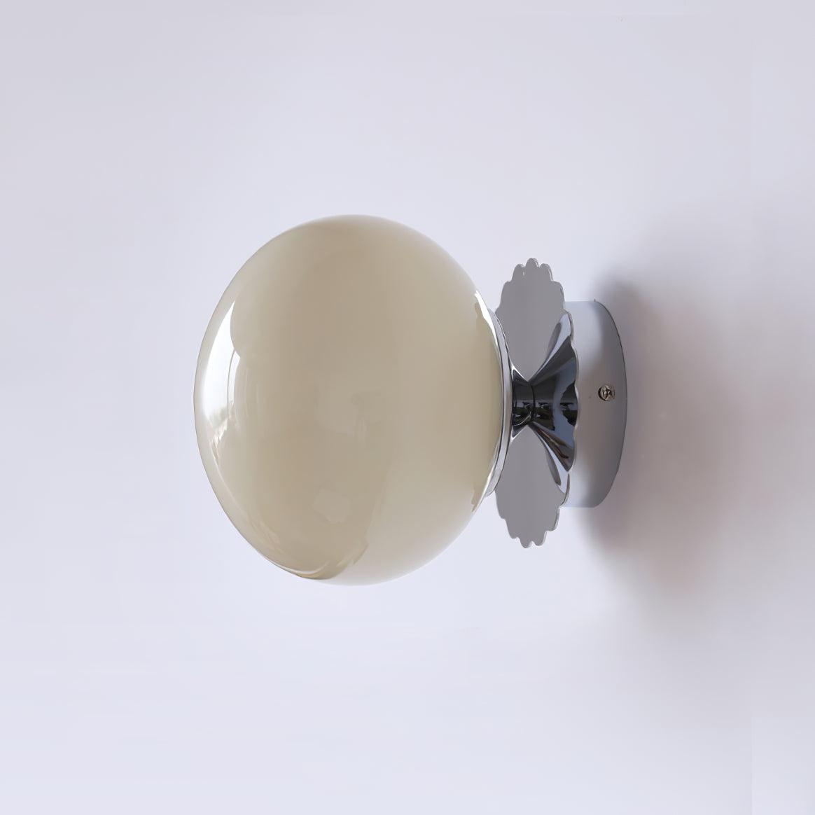 Classic Round Glass Brass Sconce Light Fixture
