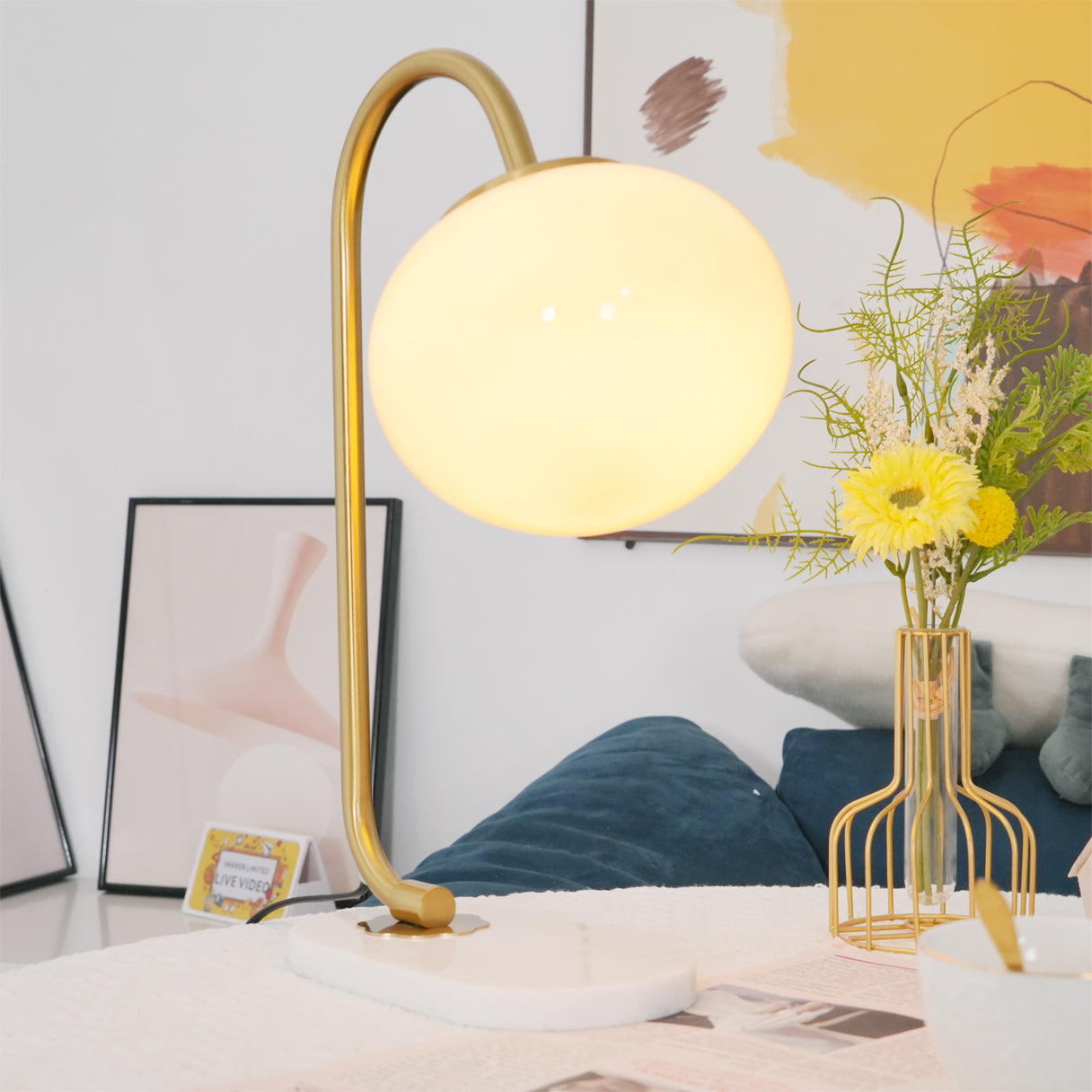 Colorful Soft Table Lamp with Cute Cloud Design