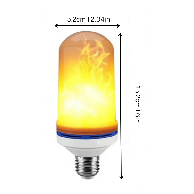 Warm Ambient Flame LED Table Lamp