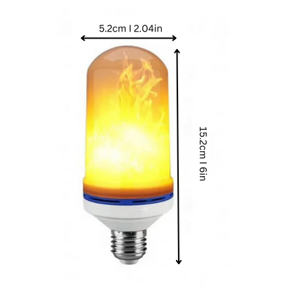 Warm Ambient Flame LED Table Lamp