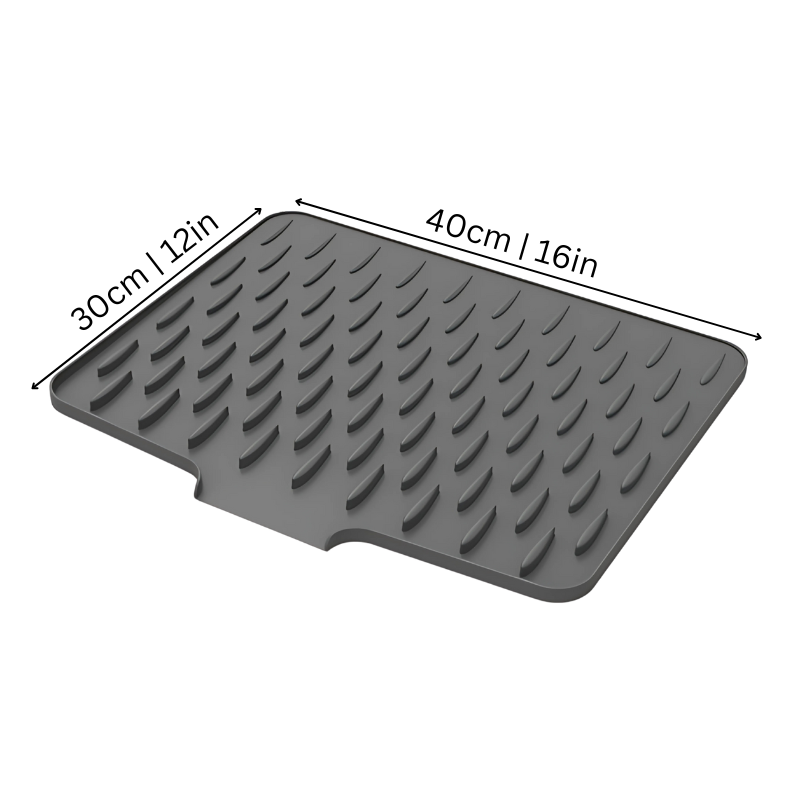 Flexible Quick Dry Silicone Mat - Non Slip & Compact