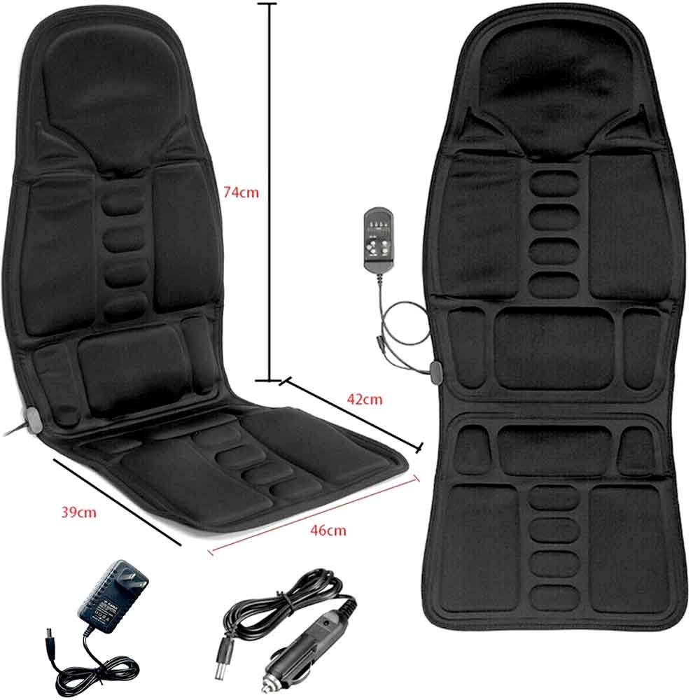 Comfortable Heat Massage Seat Cushion for Back and Neck Relief
