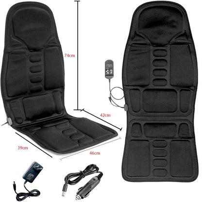 Comfortable Heat Massage Seat Cushion for Back and Neck Relief