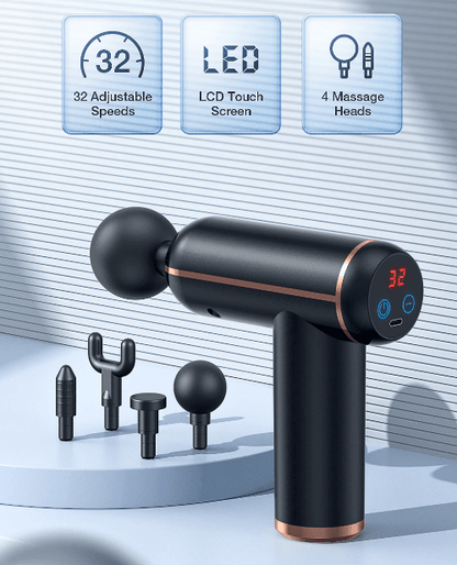 MassageGun Pro – Portable massage gun with 4 attachments for effective muscle recovery 3
