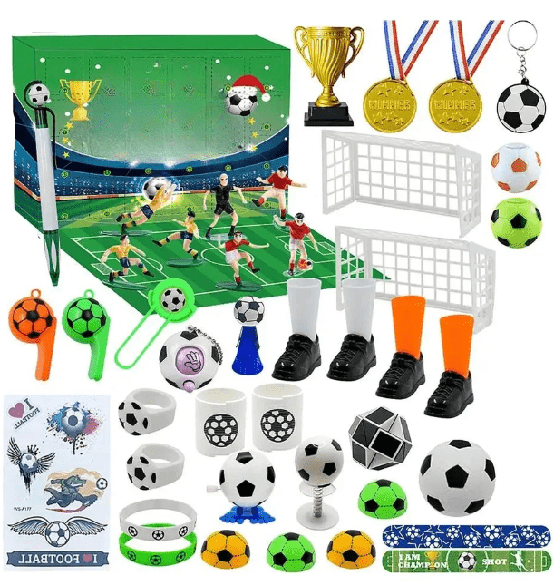 Fun Building Advent Calendar for Kids with Stadium Set - Fesara