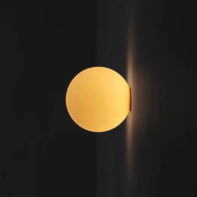 Contemporary Soft Glass LED Wall Light Fixture