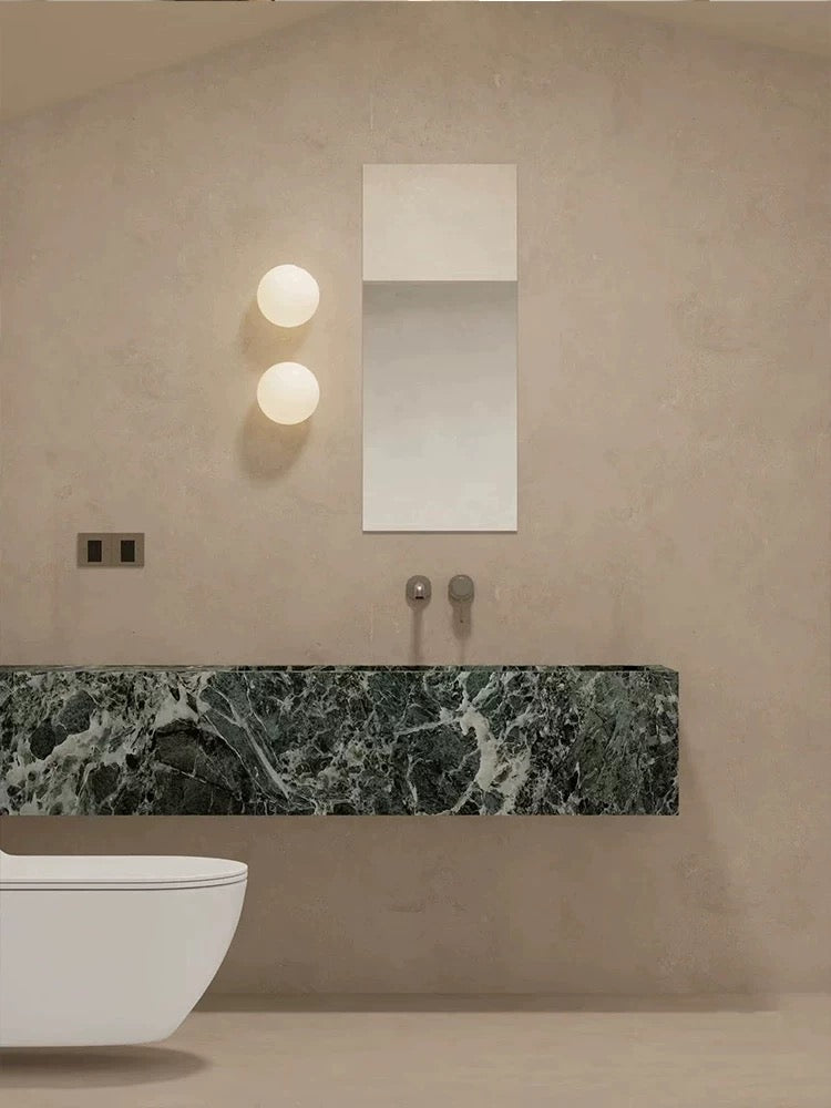 Contemporary Soft Glass LED Wall Light Fixture