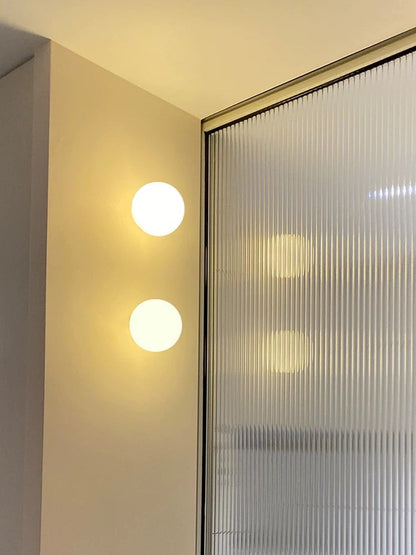 Contemporary Soft Glass LED Wall Light Fixture