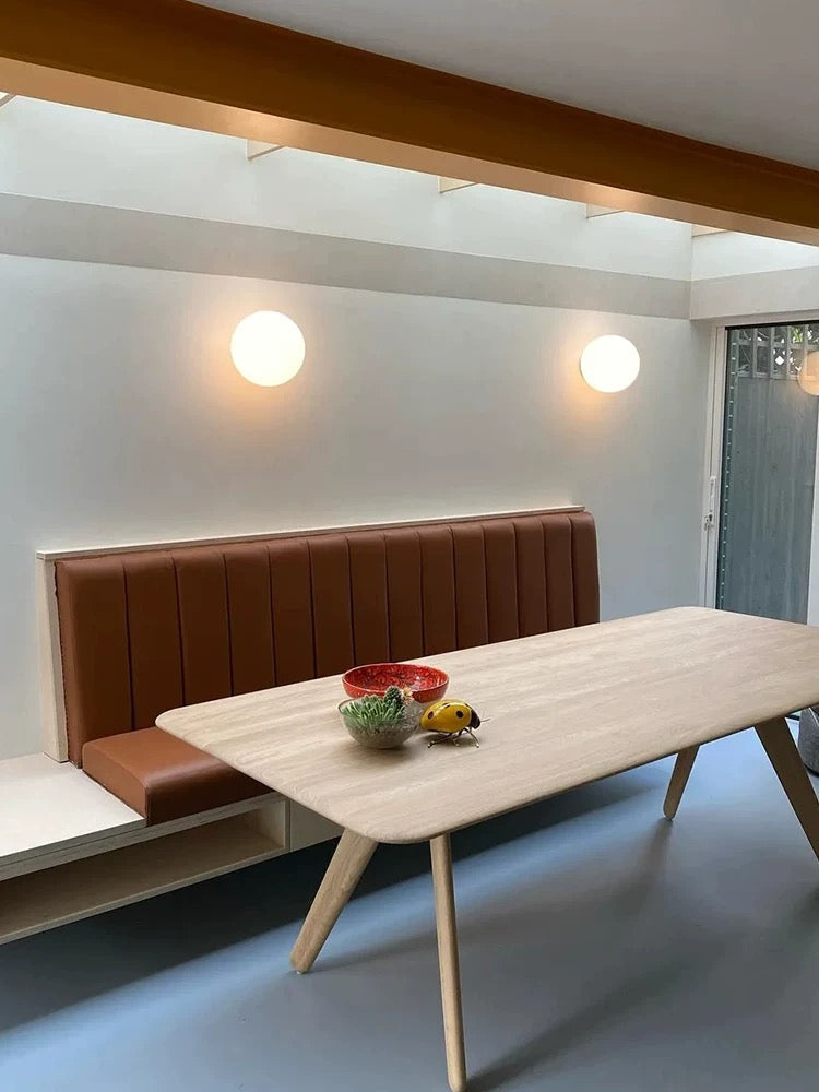 Contemporary Soft Glass LED Wall Light Fixture