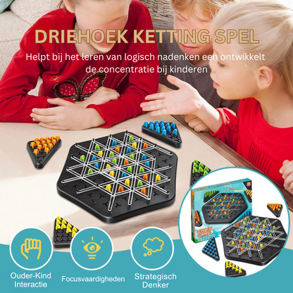 Fun Kids Learning Triangle Puzzle Necklace