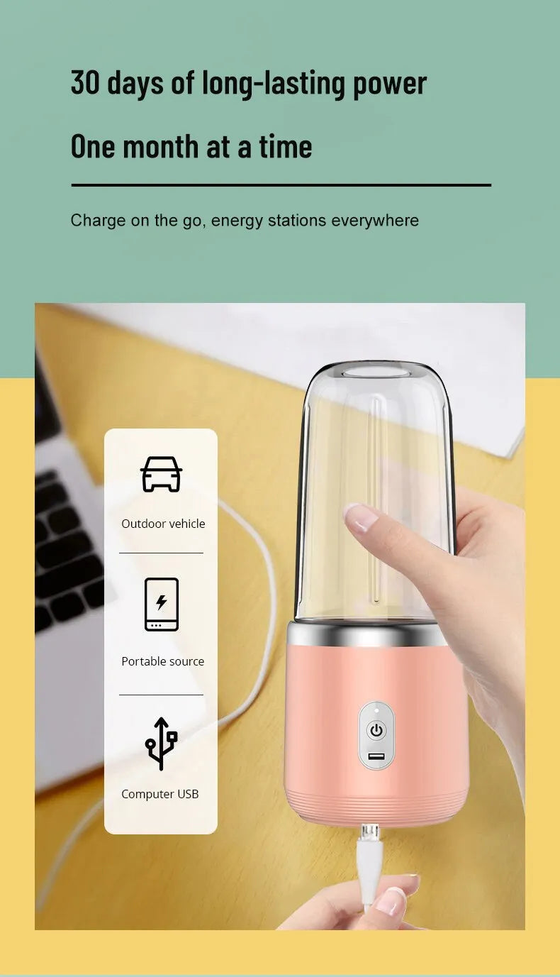 Compact Travel Electric Blender Mixer