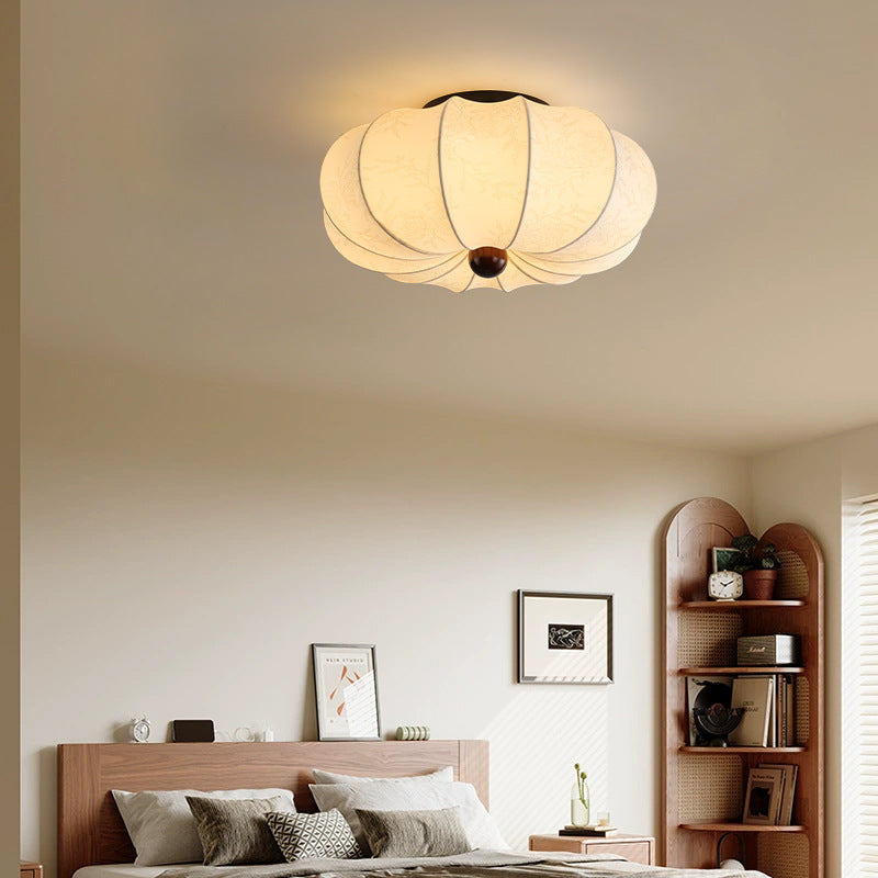 Medieval silk ceiling lamp 1