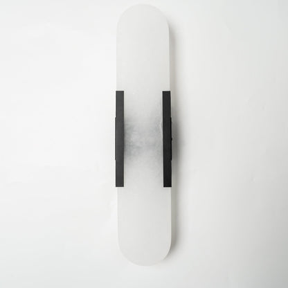 Classic White Marble LED Wall Light 2-Light Fixture