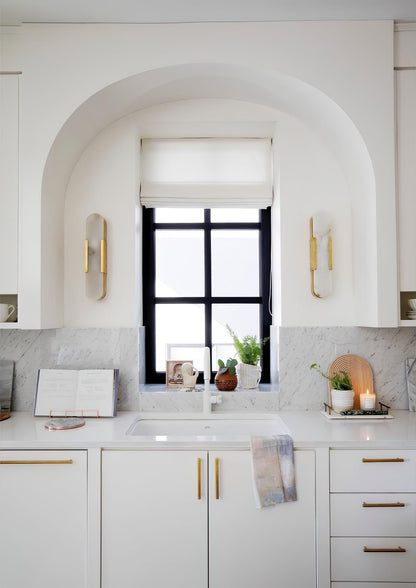 Classic White Marble LED Wall Light 2-Light Fixture