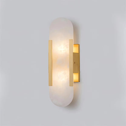 Classic White Marble LED Wall Light 2-Light Fixture