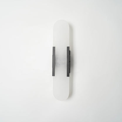 Classic White Marble LED Wall Light 2-Light Fixture
