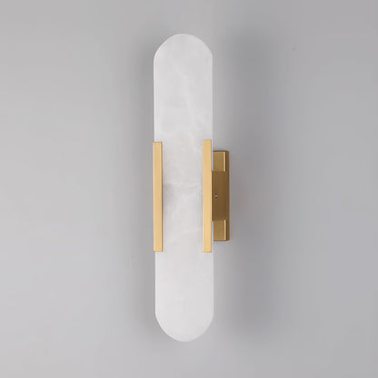 Classic White Marble LED Wall Light 2-Light Fixture