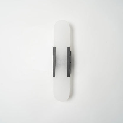Classic White Marble LED Wall Light 2-Light Fixture