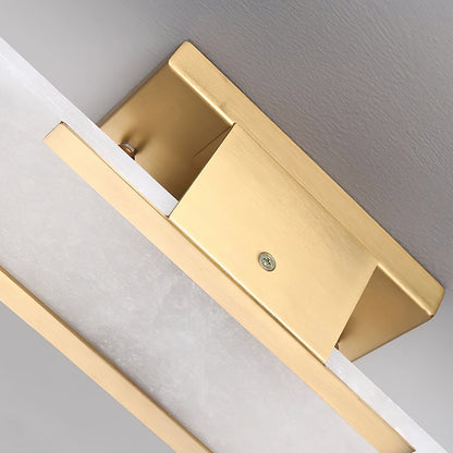 Classic White Marble LED Wall Light 2-Light Fixture