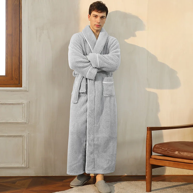 Soft Plush Robe with Hood - Warm Fleece Bathrobe for Women