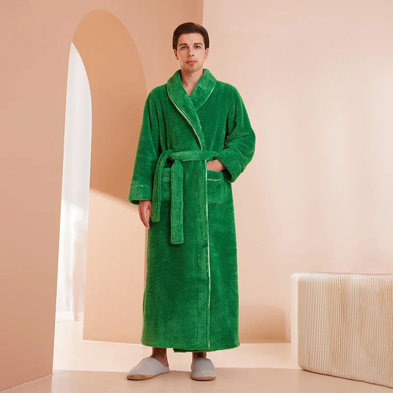 Soft Plush Robe with Hood - Warm Fleece Bathrobe for Women