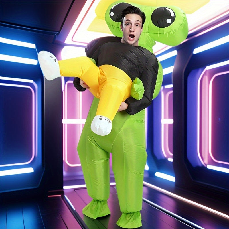 Men’s Funny Inflatable Halloween Alien Costume | Ride On Style 1